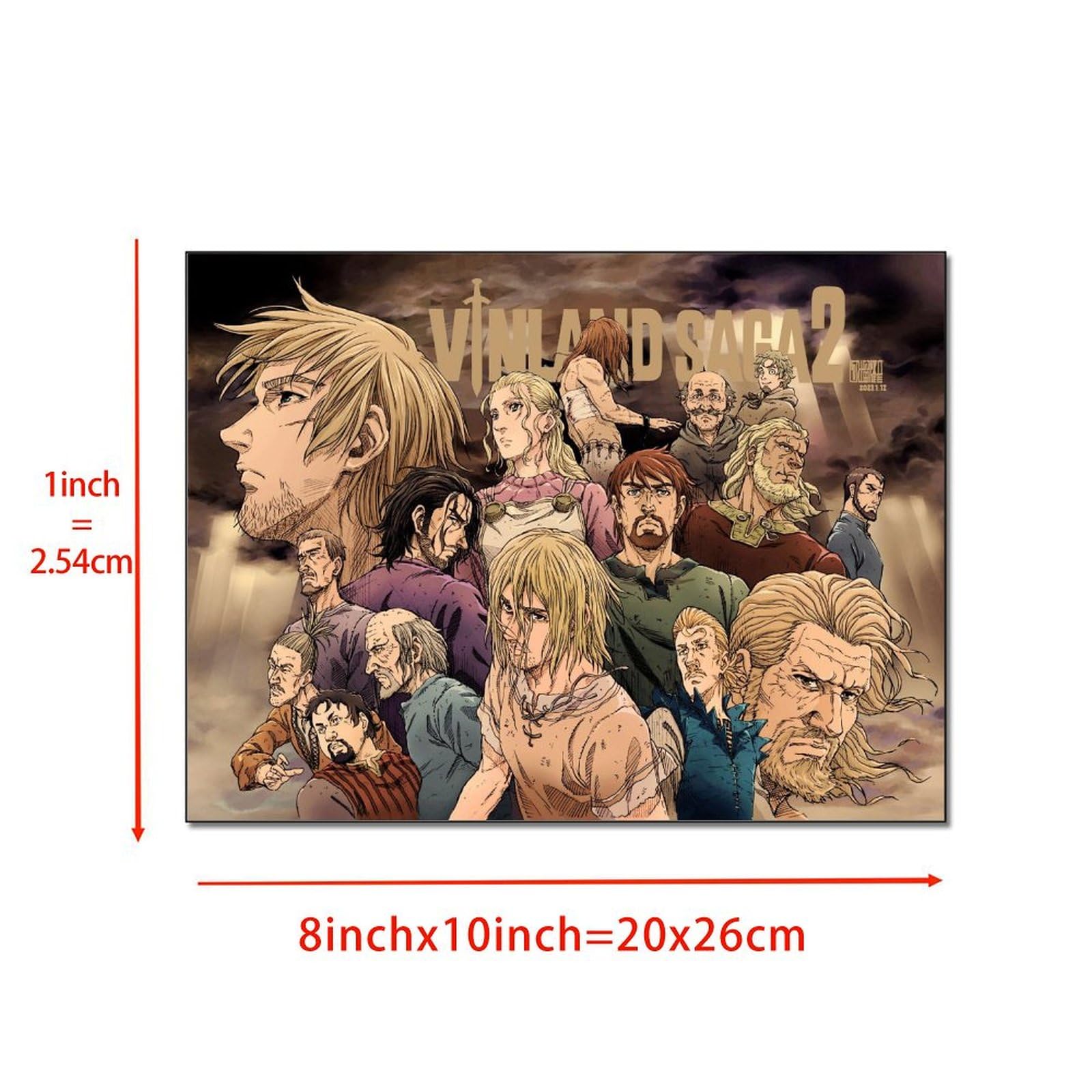 Anime Poster Vinland Saga Cool Poster Vintage Canvas Wall Art (3